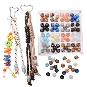 Memory Resin Large Hole Beads 12x10mm 5mm Aperture Loose Beads For DIY Jewelry Making Bracelets Necklaces - Product Image 2