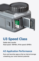 Tarjeta SD TF de Alta Definición con Transferencia de Datos Rápida, Velocidad de Lectura de 100 MB/s, Velocidad de Escritura de 60 MB/s, Compacta para Videocámaras y Cámaras de Coche