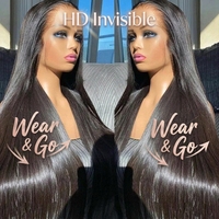 Perruques en cheveux humains HD effet seconde peau, ultra-lisses, avec ligne de cheveux naturelle, double densité, cuticules alignées, pré-épilées, sans colle