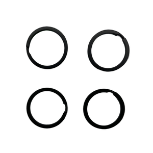 Porte-clés en métal Haokea, chromé, <span class=keywords><strong>30</strong></span> mm de large, en acier inoxydable, double couche, fer lisse - Product Image 3