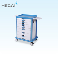 Chariot médical d'urgence et de traitement en métal HECAI 2025 pour hôpital