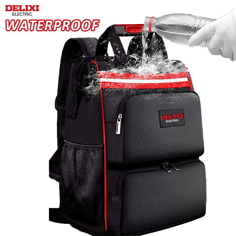 Delixi 1680D Oxford Cloth Electric Tool Backpack - Waterproof Tool