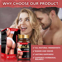 Stock Disponible – Capsules Puissantes de Racine de Maca – Pilules à Base de Plantes pour l'Amélioration de la Poitrine et des Fesses chez l'Adulte – Produit de Beauté pour des Fesses Plus Volumineuses chez la Femme