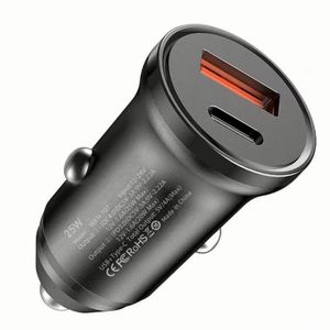25W Car Charger A+<b>C</b> Power <b>Adapter</b> <b>Type</b> <b>C</b> Power <b>Adapter</b> <b>USB</b>-<b>C</b> Car Charger for Iphone for Huawei for Samsung - Product Image 2