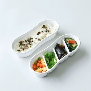 Boîte repas en plastique personnalisable en petites séries, compatible <span class=keywords><strong>micro</strong></span>-ondes, pour repas en vol, emballage alimentaire sur mesure, boîte repas anti-fuite - Product Image 4