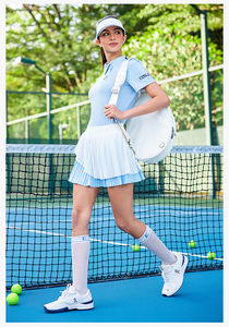 Women Pleated Tennis Skirt High Quality Athletic Culottes High Waisted Golf <strong>Skorts</strong> with Pockets Workout <strong>Running</strong> Skirts - Product Image 5