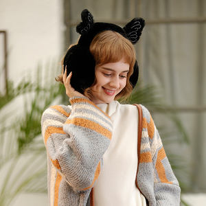 Дешевые складные теплые Защитные Мягкие женские зимние меховые наушники - Product Image 3