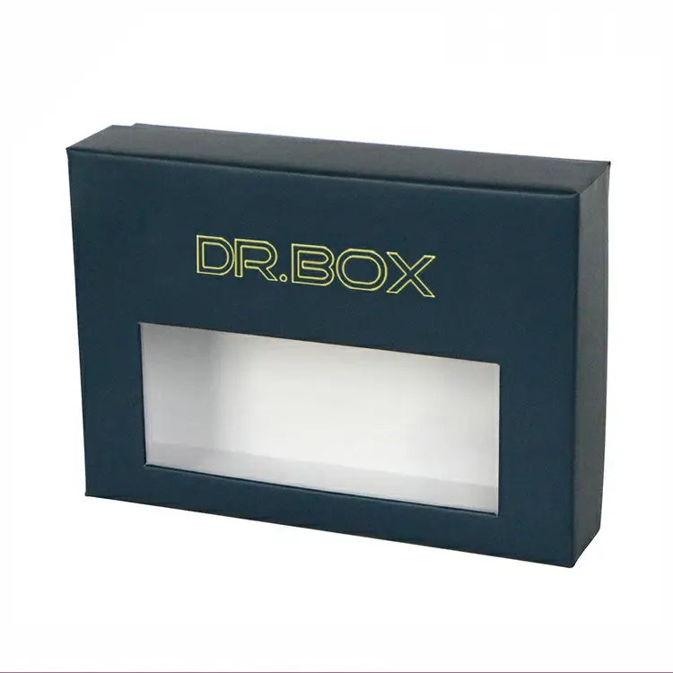 Luxury newly custom design printed shoe packaging carton box with clear window and logo customize clothing gift package