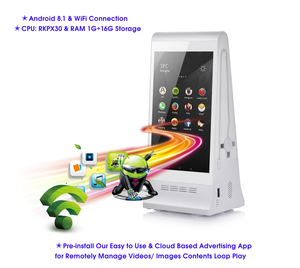 FYD-868 Cộng Với X Hot Bán Đôi 8 Inch LCD Màn Hình Cảm Ứng Android Bảng Quảng Cáo Hiển Thị Nhà Hàng Kỹ Thuật Số Menu Hiển Thị - Product Image 5