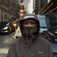 Sweats à capuche en nylon imperméable et coupe-vent sur mesure pour hommes, veste de haute qualité à enfiler, coupe-vent en nylon pour l'extérieur