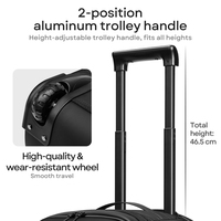 Sac à dos pour ordinateur portable avec roulettes, extensible, étanche (sec/humide), conforme TSA