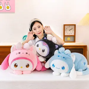 Fantastic Adorable Design Cosplay Kitty Stuffed Animal Lying Soft Throw Pillow Kids' Home Bed Squishy Peluche