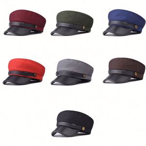 Boina Plana de Cuero PU con Visera, Estilo Británico, con Hebilla de Cuero, para Mujer - Product Image 2