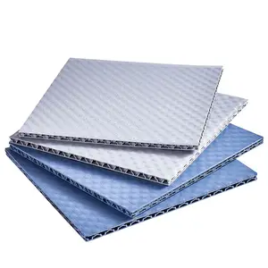 Wholesale supplier plastic pp corrugated sheet bubble guard surface board honeycomb double side panel.