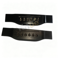 Premium Ebony Bridge 152.5MM Acoustic Guitar Bridge for 6 String Acoustic Guitar Replacement Part