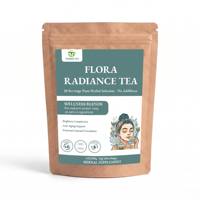 Teh Herbal Flora Radiance Label Pribadi, Kantong Teh Bunga Alami untuk Kulit Bercahaya dan Memutihkan