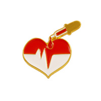 Broche médicale simple broches stéthoscope seringue thermomètre broche Badge pour infirmière médecin décoration