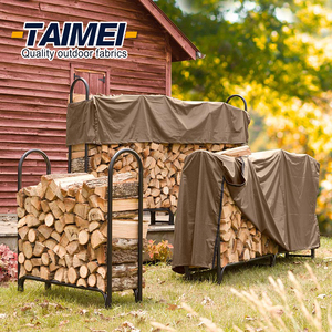 Housse de protection pour bûches de <span class=keywords><strong>bois</strong></span> de <span class=keywords><strong>chauffage</strong></span>, style classique, taille personnalisable, imperméable, toutes saisons, pour stockage extérieur (Taimei TM-FC4587) - Product Image 2