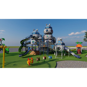 Juego de juegos al aire libre para niños, Tobogán de longitud personalizado - Product Image 1