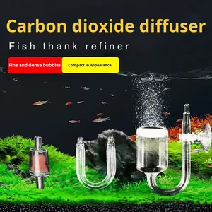 Difusor de Dióxido de Carbono <span class=keywords><strong>CO2</strong></span> de Vidrio con Diseño en Espiral para Acuarios, Transparente, Alta Solubilidad de Oxígeno - Product Image 3