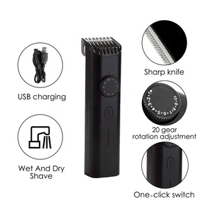 La mejor cortadora de pelo eléctrica a prueba de agua, máquina de aseo, recortadora de pelo de ingle con bolas corporales ajustables - Product Image 3