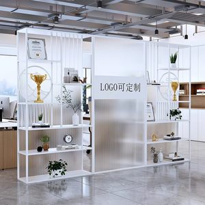 Mampara de Hierro Forjado para Oficina de Estilo Art Deco, Pantalla de Vidrio Changhong, Vitrina Multifuncional y Duradera - Product Image 3