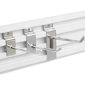 Siêu thị hiển thị dây duy nhất slatwall kệ móc mẫu miễn phí vật liệu kim loại cho bán lẻ - Product Image 4