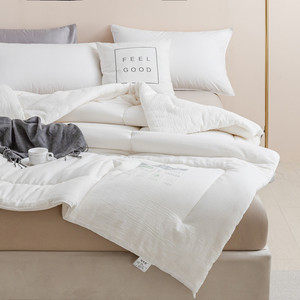 Couette <span class=keywords><strong>Guo</strong></span> <span class=keywords><strong>Xin</strong></span> de haute qualité 100% coton 40S classique pour deux personnes 220x240cm, utilisable toute l'année, pour la maison et l'hôtel, cousue, écologique - Product Image 4