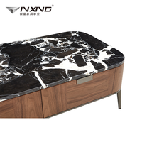 Table basse en bois écologique de style moderne Yinxing C894, avec rangement, assemblage facile, non pliable, meubles de salon