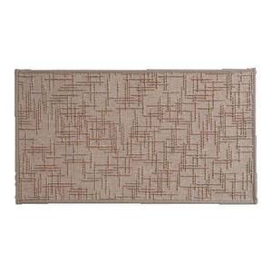 Alfombra de Baño Minimalista con Diseño Geométrico de Bucle, Rectangular, Absorbente, Antideslizante, de Secado Rápido, de Fibra de Poliéster - Product Image 4