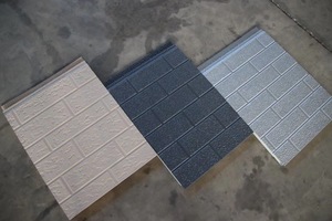 Kim loại ngoài trời PU Sandwich Panel cho bức tường bên ngoài phòng tắm hội thảo khách sạn tầng hầm với thép <span class=keywords><strong>EPS</strong></span> bọt vật liệu cốt lõi - Product Image 4