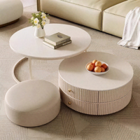 Table d'appoint de chambre à coucher moderne et luxueuse personnalisée, plateau en marbre blanc avec métal doré, table basse gigogne nordique, matériau en verre trempé