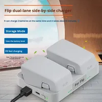 Chargeur de batterie en alliage compatible RC STY Flip avec gestionnaire de batterie double canal - Accessoires de moule privé