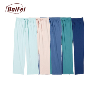 Vente en gros Pantalon de <span class=keywords><strong>pyjama</strong></span> décontracté pour hommes Vêtements de nuit personnalisés en coton et bambou avec poches Tissu tissé pour le printemps - Product Image 2