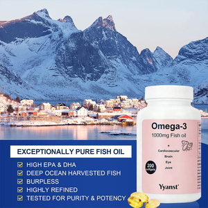 OEM/ODM Huile de poisson oméga-3 en gélules, hautement raffinée, pour la santé cardiaque, le soutien du cerveau et des articulations, prix usine. - Product Image 5