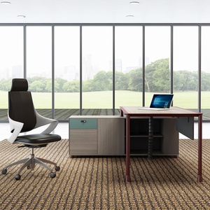 High Quality Luxury Modern CEO Office <b>Desk</b> Convertible Executive Furniture in <b>Solid</b> <b>Wood</b> - Product Image 3