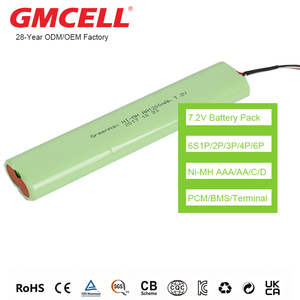 Paquete de baterías Ni-MH de 7.2V 6S1P/2P/3P/4P/6P AAA/AA/C/D recargables para bomba de infusión, monitor, herramientas eléctricas - Product Image 1