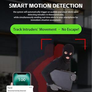 Kustom V380Pro tiga layar <span class=keywords><strong>3</strong></span> lensa 3PTZ 6K 12MP Kamera <span class=keywords><strong>CCTV</strong></span> luar ruangan keamanan rumah kamera malam 4G Wifi jaringan surya - Product Image 6