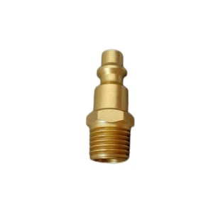 Brass Quick Connector 1/4 Npt Male <b>Thread</b> Pneumatic <b>Tool</b> Accessory - Product Image 2