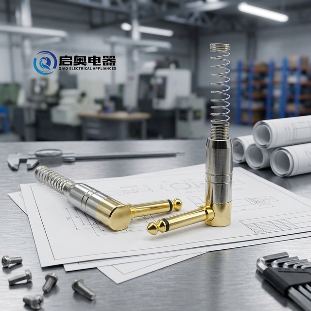 Professional Qiao Brand 1/4 Inch Zinc Alloy Audio Jack Connector 6.35 mm Factory-Priced Accessory