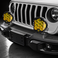 Luces de Trabajo LED JHS de 3 Lados, Luces Auxiliares Antiniebla para Auto, Pods de Luz Redondos de 4x4 de 5/7/9 Pulgadas para Camioneta, Jeep, SUV, Todoterreno
