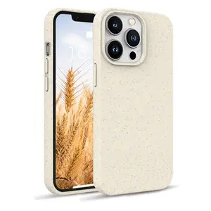 Eco Friendly For IPhone 13 Biodegradable Phone Case Custom For IPhone 11 12 Square Phone Case For Samsung S20 S21 Plus