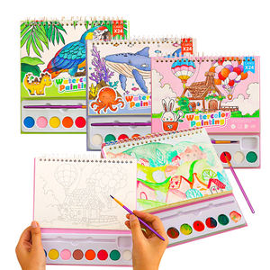 Libro de papel de acuarela para niños, libros de pintura, dibujo, juego de pintura de acuarela, juguetes para niños - Product Image 1