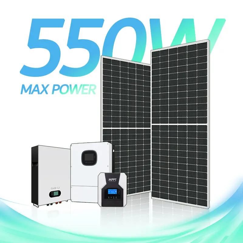 Elege On Off Grid Hybrid Solar Energy System 6Kw 10Kw 20Kw 48v 220v 240v Solar Power System Complete Kit With Storage Set