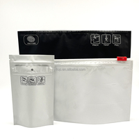 Sacs Mylar personnalisés imprimés ASTM de qualité alimentaire, à fermeture sécurité enfant, pour lait et fleurs, avec impression héliogravure et fermeture à pince