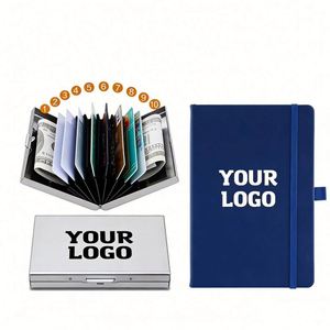 Business Case Cover Wallet Custom Logo Multi Credit Pocket Name Card <b>Box</b> Holder for Wholesale Promo Gift - Product Image 1