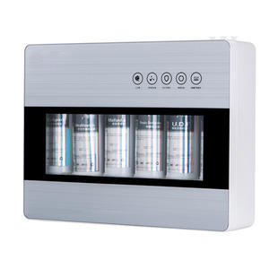 เครื่องกรองน้ำ 6 ขั้นตอน ใต้ซิงค์ ระบบกรองอัลตราฟิลเตรชั่น น้ำดื่มอัลคาไลน์อ่อน สีเงินเทา รูปทรงสี่เหลี่ยมผืนผ้า - Product Image 1