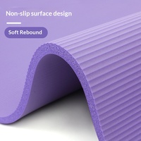 Tapis de yoga antidérapant en NBR 13 mm rectangulaire 183 cm pour la maison, la danse, le sport et le fitness – Vente en gros du fabricant
