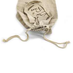 Sac à pain <span class=keywords><strong>en</strong></span> <span class=keywords><strong>lin</strong></span> personnalisé pour pain rond de 10 pouces et baguettes françaises - Product Image 2