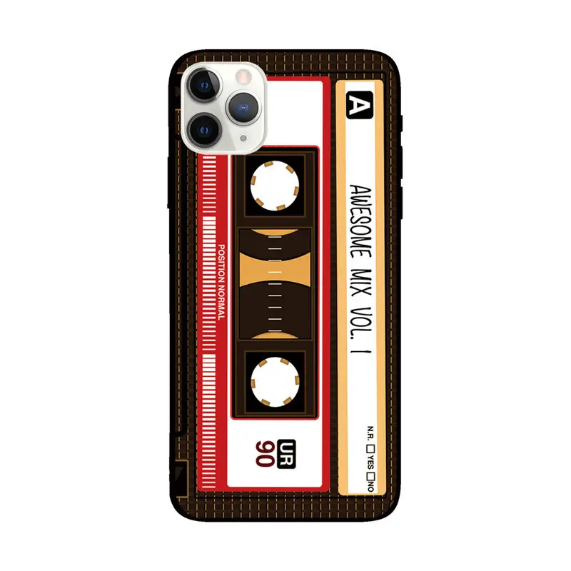 Music tape mobile phone case suitable for Apple 14 Pro max protective case 13XR silicone soft case 11 foreign trade model